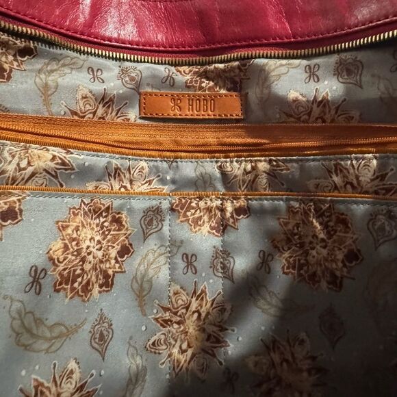 EUC Hobo International Noble Leather Tote Bag Brick Red - Picture 7 of 7